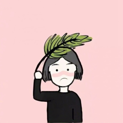 高清可爱的手绘单人情侣头像一对一人一张 情侣头像手绘抖音