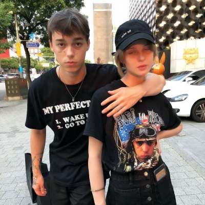高清甜蜜的欧美情头情侣双人两张图片 情头双人两张欧美