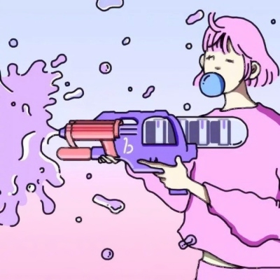 可爱呆萌的情侣头像卡通头像一对两张图片