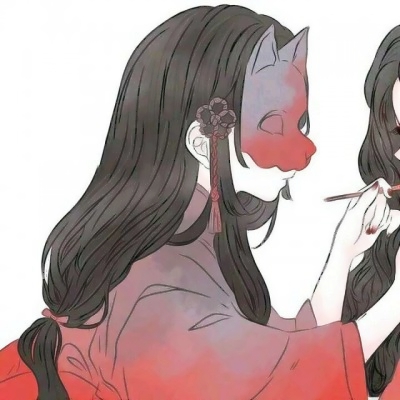 高清深情的动漫古风情侣头像一对两张图片