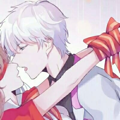 高清一对两张的动漫情头高冷男女分开图片
