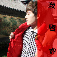 qq头像情侣带字的一男一女图片,约好的一生一世