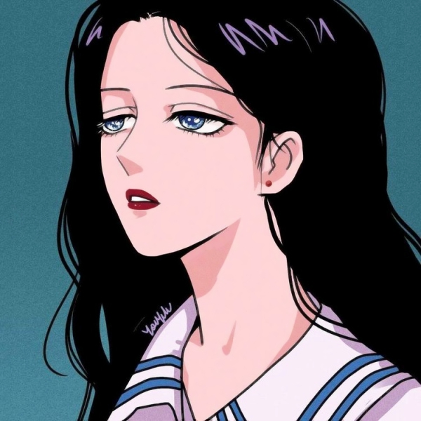 一男一女的高清动画情侣头像图片 情侣头像卡通漫画一对