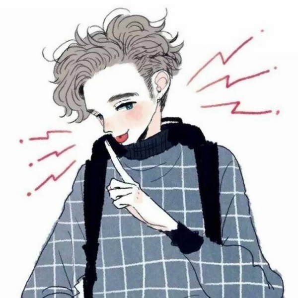 一男一女的高清动画情侣头像图片 情侣头像卡通漫画一对