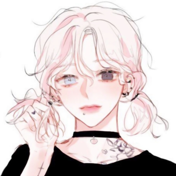 一男一女的高清动画情侣头像图片 情侣头像卡通漫画一对