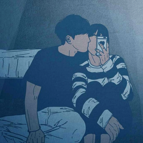 超高清好看的漫画情侣图片头像 最甜漫画情侣头像