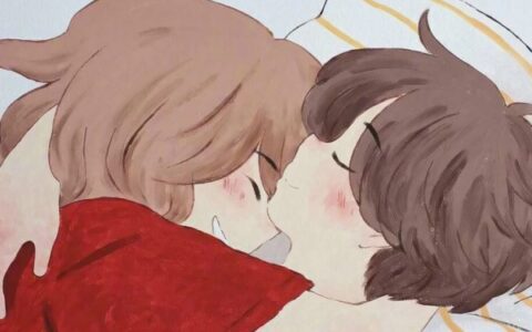 超高清恩爱的情侣温馨日常生活插画 手绘情侣日常生活插画头像