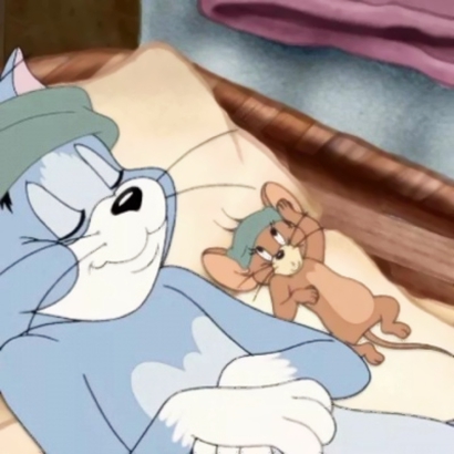 经典搞笑的猫和老鼠图片头像情侣 猫和老鼠情侣头像高清