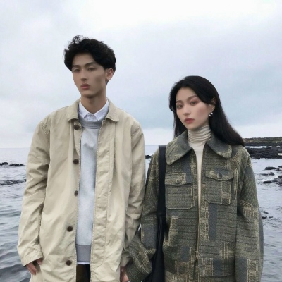 韩风潮流情侣高调又甜蜜 真人韩系唯美情侣头像一对两张图片