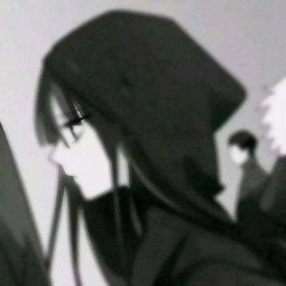 高清好看的动漫黑白情侣头像图片 黑白漫画情侣头像