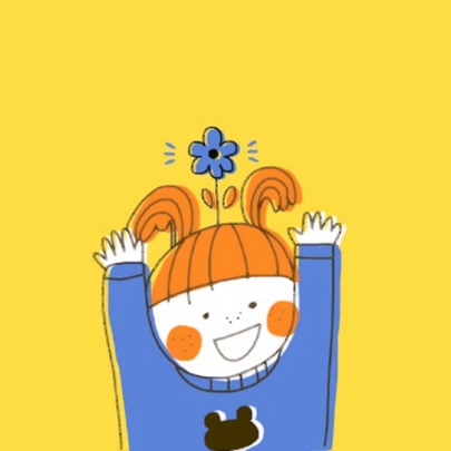 高清可爱简约的情侣手绘头像图片 手绘一对两张情侣头像