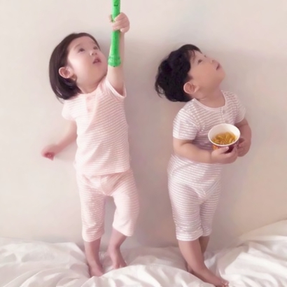 情侣头像小孩子一对两张