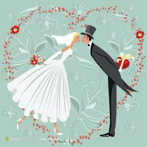 高清唯美的情侣结婚头像图片 结婚情侣头像