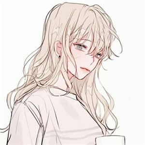 高清一男一女清新动漫情头图片 小清新情侣头像漫画