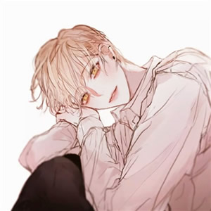 高清一男一女清新动漫情头图片 小清新情侣头像漫画