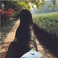 背影牵手情侣图片头像
