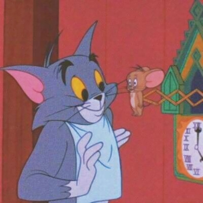 搞笑的猫和老鼠头像高清情侣图片 猫和老鼠cp头像情侣