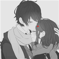 两人一张的漫画情侣吻照头像图片 情侣头像动漫吻照