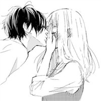 两人一张的漫画情侣吻照头像图片 情侣头像动漫吻照