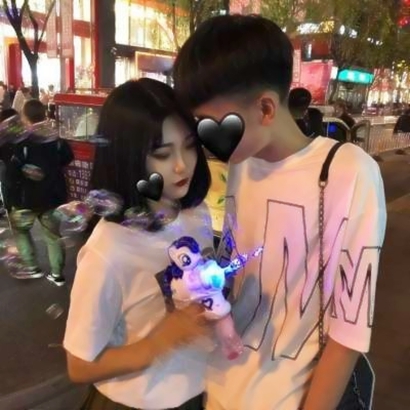 高清时尚的情侣头像双人潮流图片 情头潮图两个人