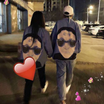 高清双人的情头真人头像一对两张图片 情头真人双人一对两张