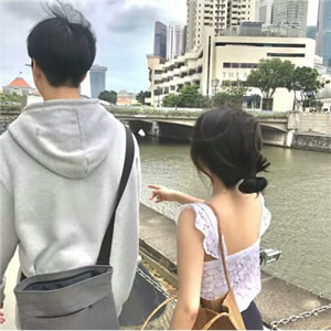 高清好看的情头双人同框背影图片 情侣头像双人背影