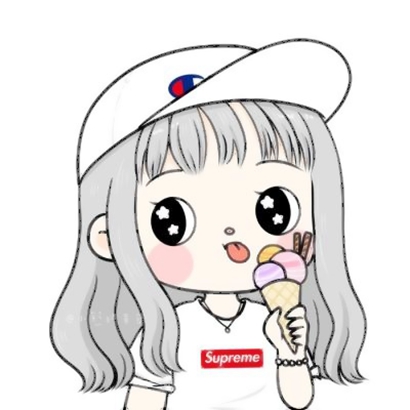 简约可爱的卡通情侣头像一男一女图片