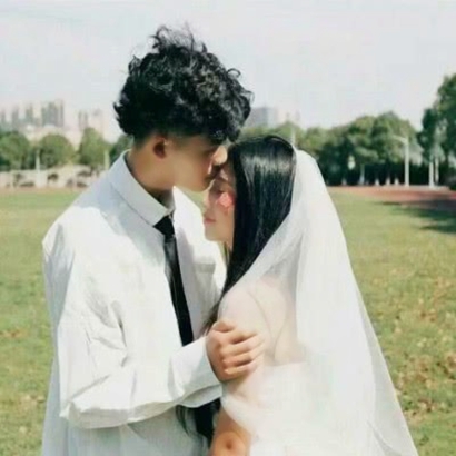 高清唯美穿婚纱的情侣头像一对两张 唯美结婚照头像