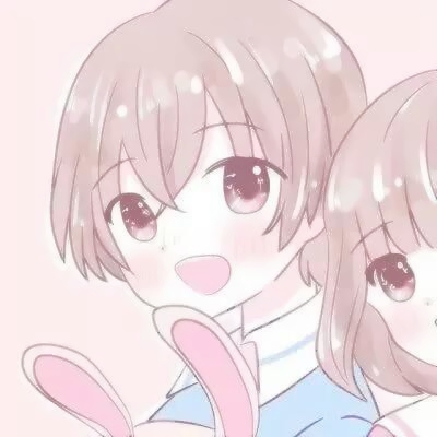 高清可爱的粉红动漫情头图片 少女心粉色系情侣头像