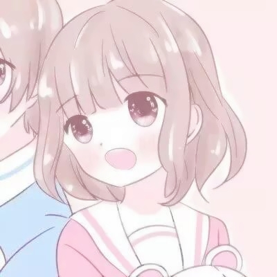 高清可爱的粉红动漫情头图片 少女心粉色系情侣头像