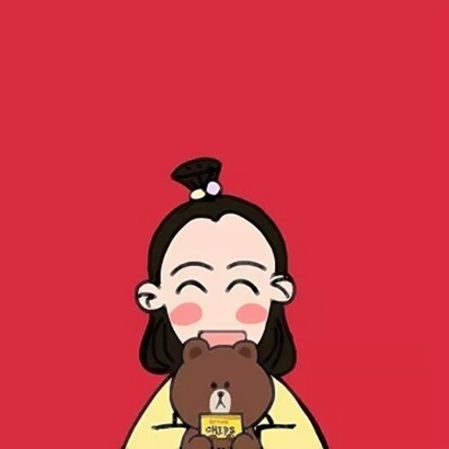 高清卡通版的情侣头像超萌版一对两张 萌萌哒情侣头像一男一女