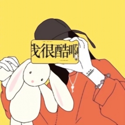 酷味十足 微信卡通头像情侣冷酷一男一女
