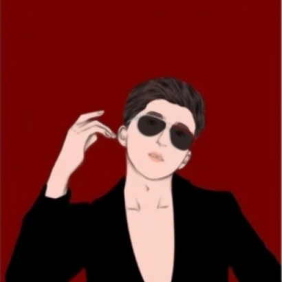 酷味十足 微信卡通头像情侣冷酷一男一女
