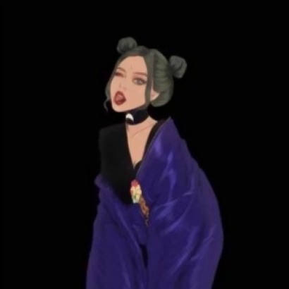 酷味十足 微信卡通头像情侣冷酷一男一女