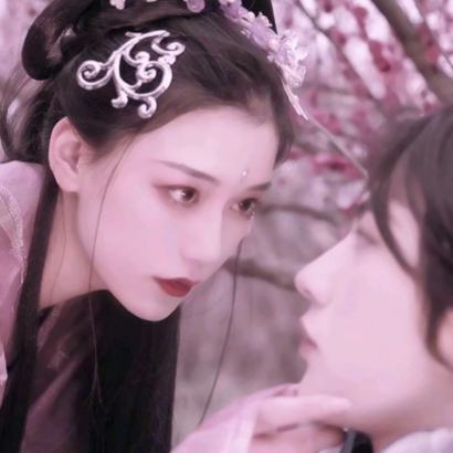 真人版的古风情头 古风唯美情侣头像一对两张
