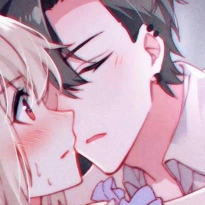 高清好看的情头漫画一左一右图片 男女漫画情头一对两张