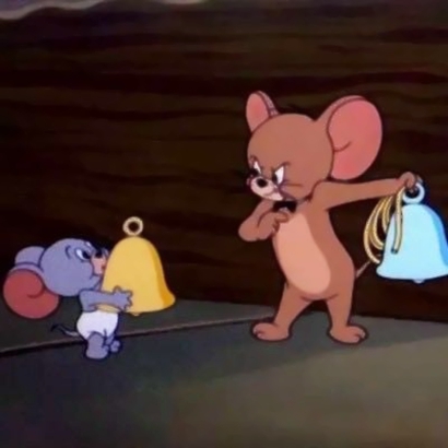 搞笑逗比的猫和老鼠搞怪情侣头像图片 汤姆杰瑞情侣头像高清