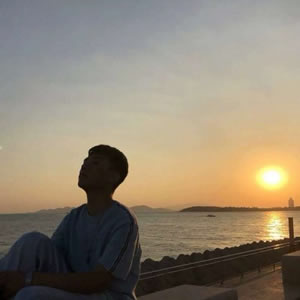 高清唯美的夕阳下情侣头像图片 单人夕阳情头男女各一张