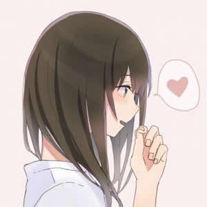 甜宠爱情 卡通二次元的情侣头像一男一女