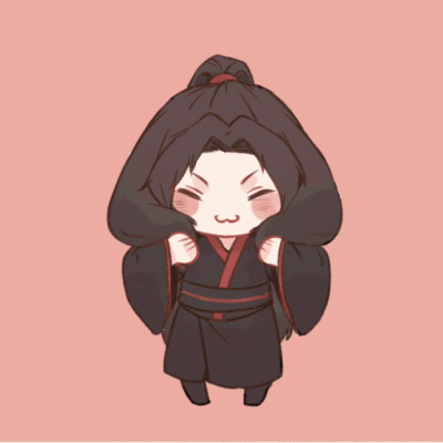 高清可爱的魔道祖师q版cp头像图片 魔道祖师情头q版分开