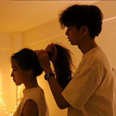 非常精致也很甜的真人情头 很幸福低调唯美的情侣头像