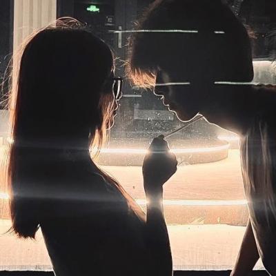 非常精致也很甜的真人情头 很幸福低调唯美的情侣头像