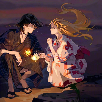 热门高级感的情头合集 卡通动漫情头2023最新版一男一女