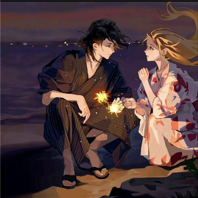 热门高级感的情头合集 卡通动漫情头2023最新版一男一女