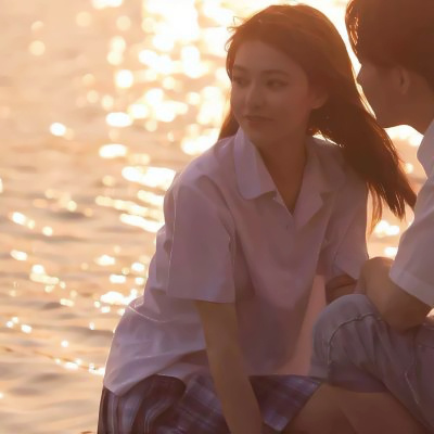 高级很有意境的海边情头图片大全 海边日落夕阳背影唯美情侣头像