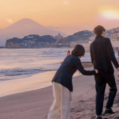 高级很有意境的海边情头图片大全 海边日落夕阳背影唯美情侣头像