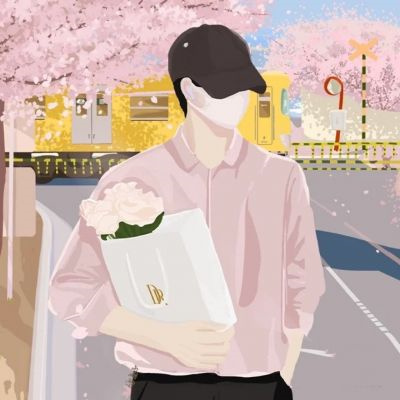 高质量简约的高清情侣头像图片 手绘不明显一男一女两张情头
