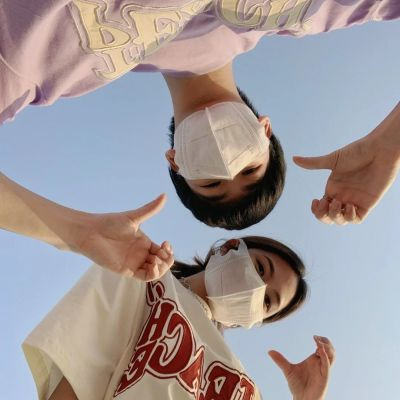 罕见好看的天空海边意境情侣头像 蓝色系唯美大海浪漫氛围情头