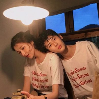 画面温馨高颜值的一对情头 甜美有点个性看着很幸福的情侣头像