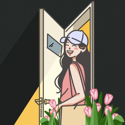 最好看的唯美情侣动漫头像不明显 手绘情侣头像一男一女一左一右